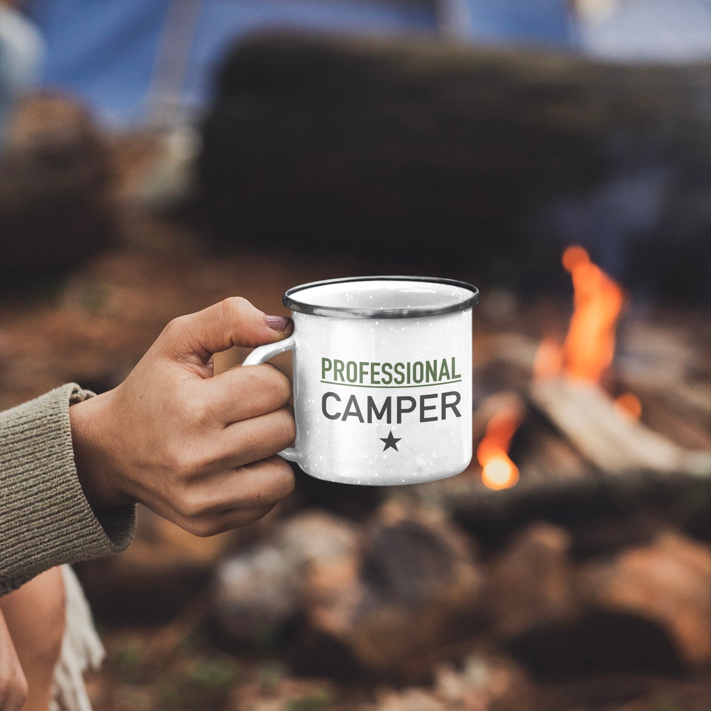 Professional Camper Enamel Mug for Outdoors