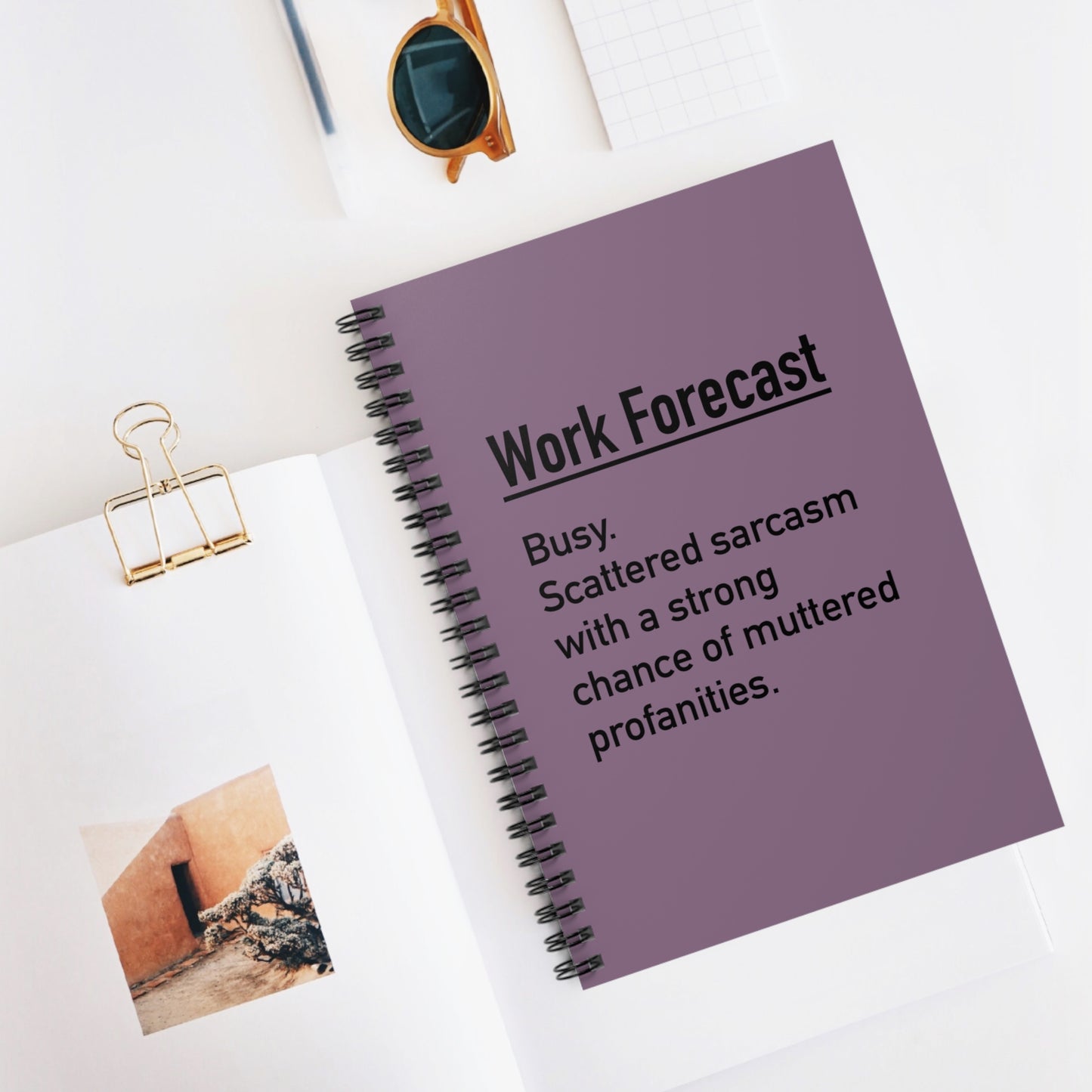 Work Forecast Notebook Purple