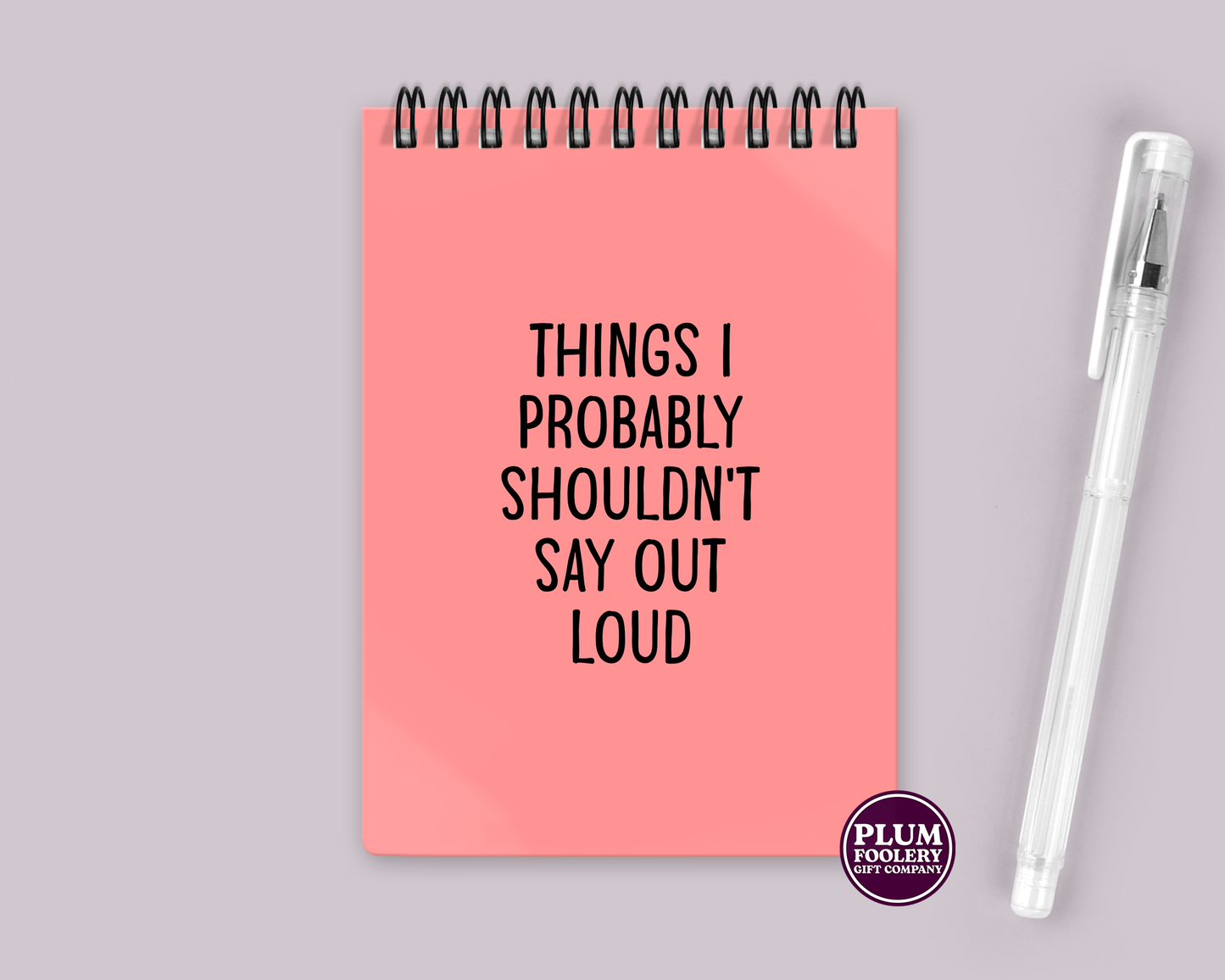 Things I Probably Shouldn’t Say Out Loud Notebook