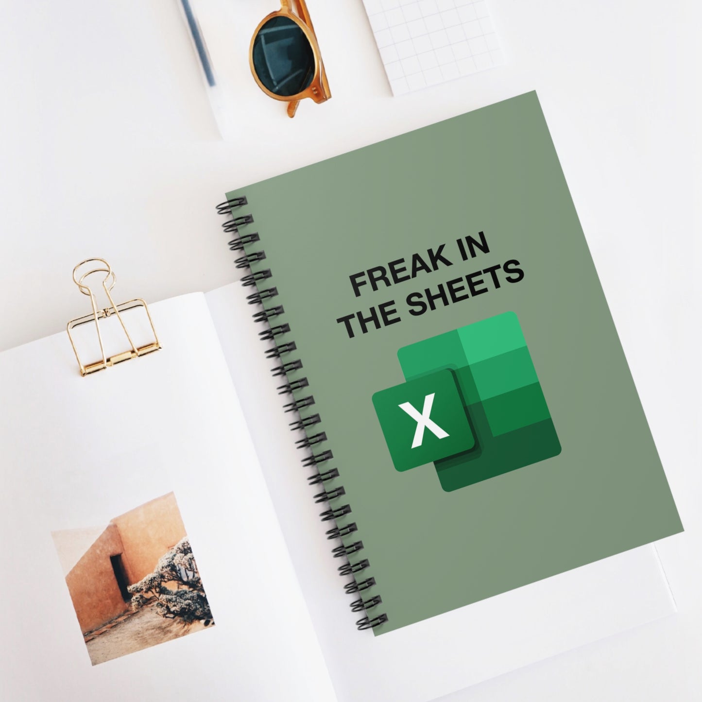 Freak in the Sheets Notebook Green