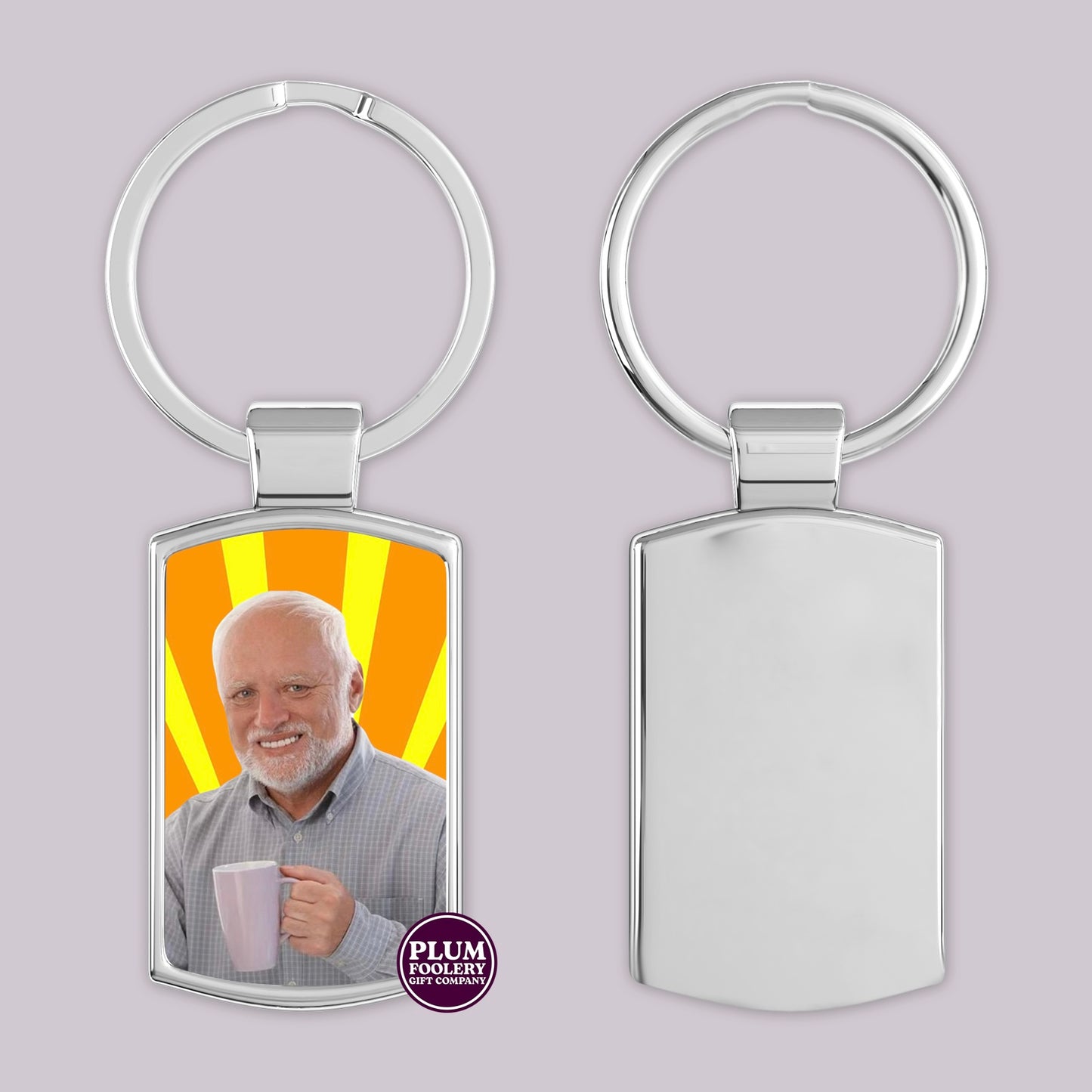 Hide The Pain Harold Meme Keyring