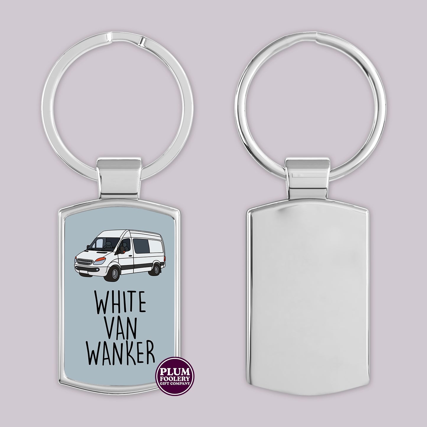 White Van Wanker Keyring