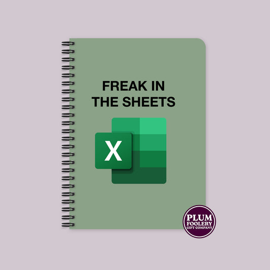 Freak in the Sheets Notebook Green
