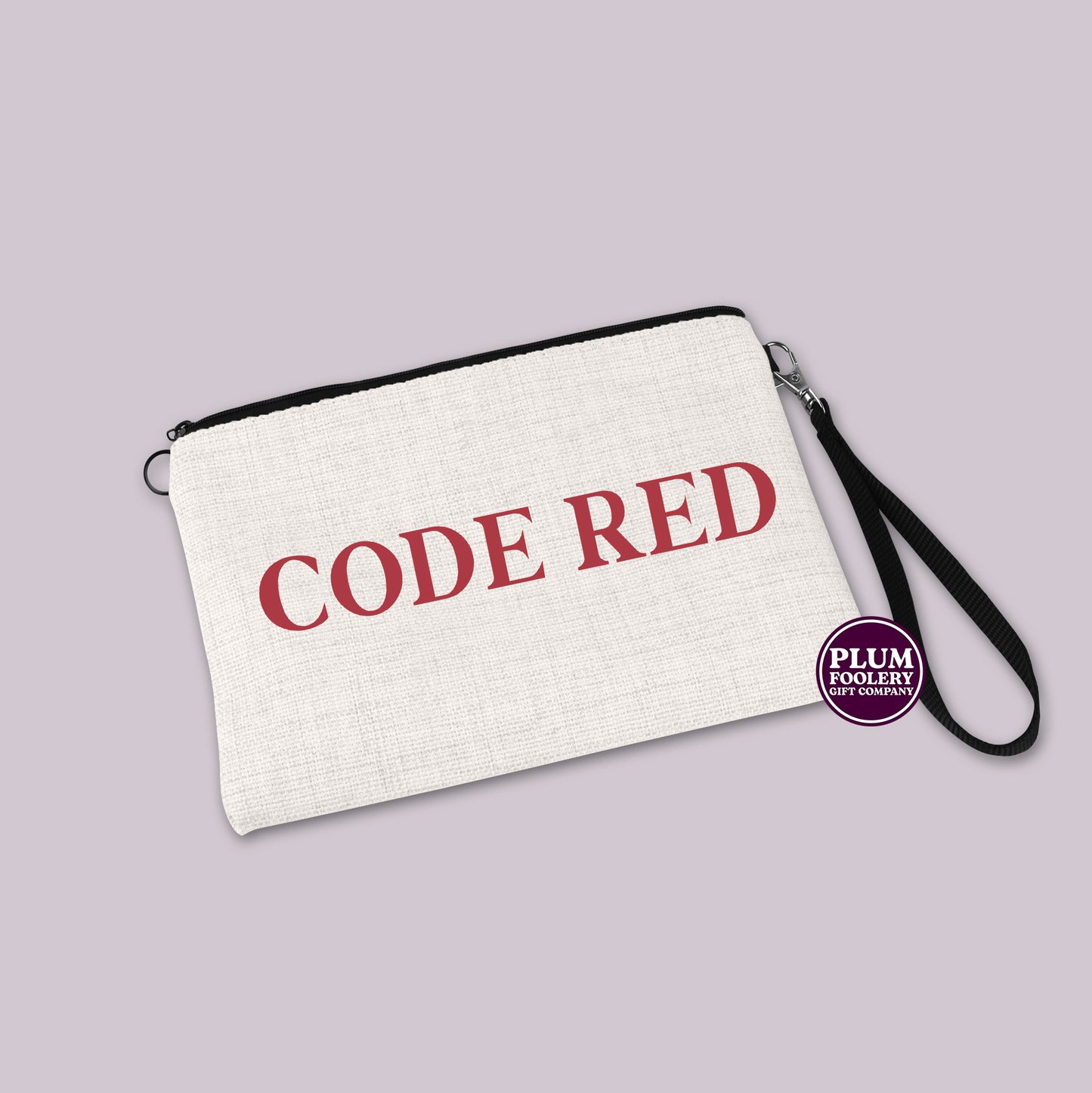 Code Red - Linen Toiletry Pouch - Sanitary Storage