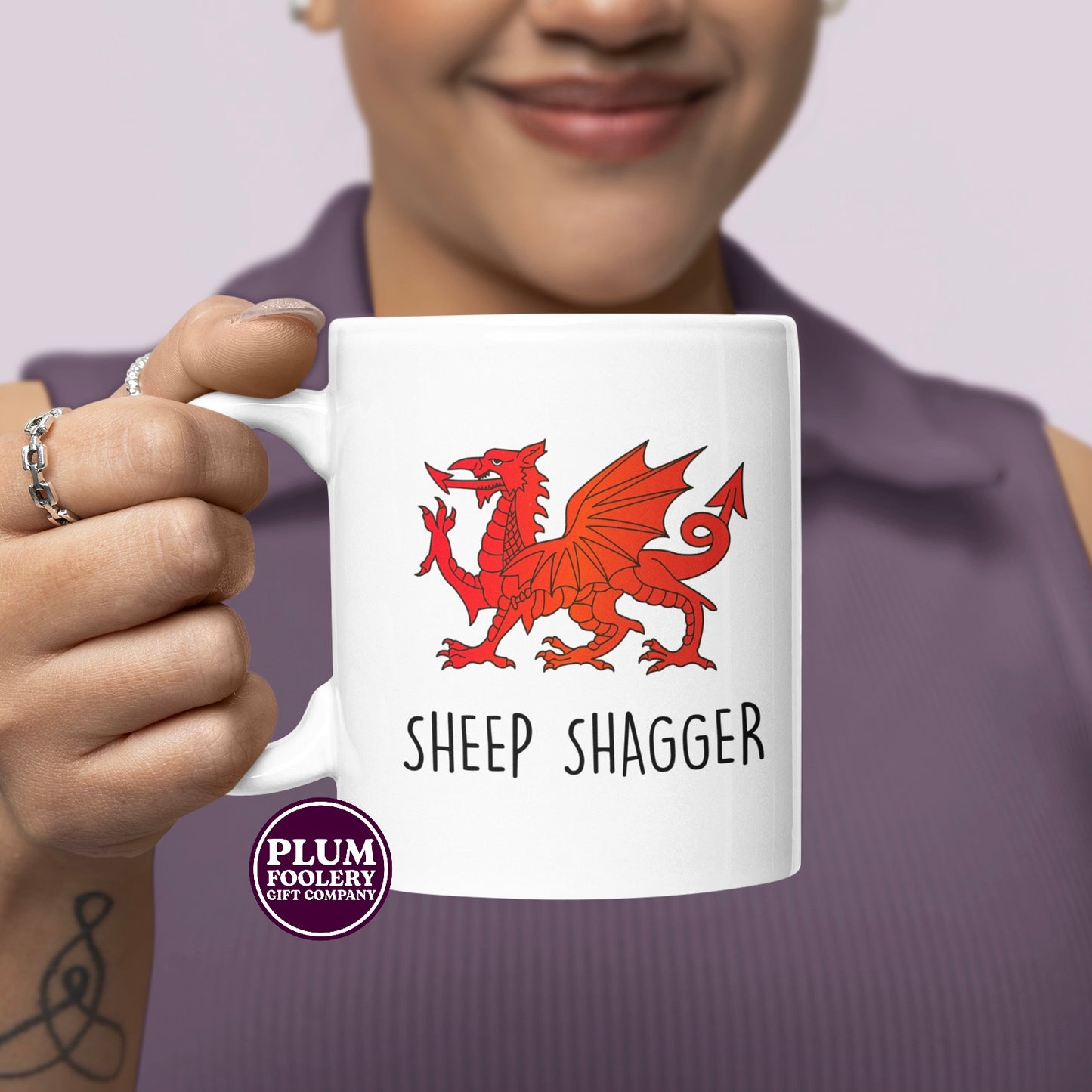 Sheep Shagger Mug Welsh Dragon