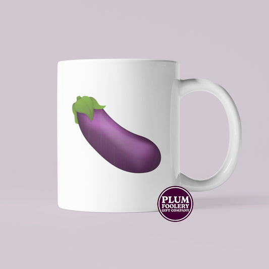 Aubergine Emoji Mug