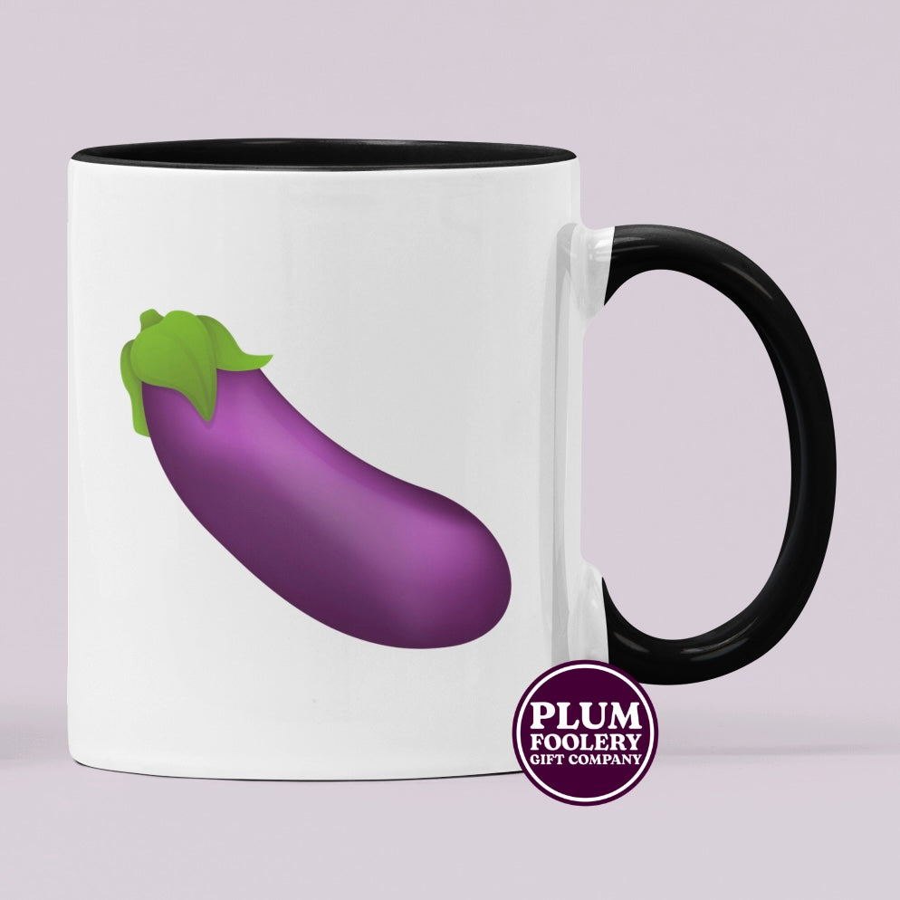 Aubergine Emoji Mug