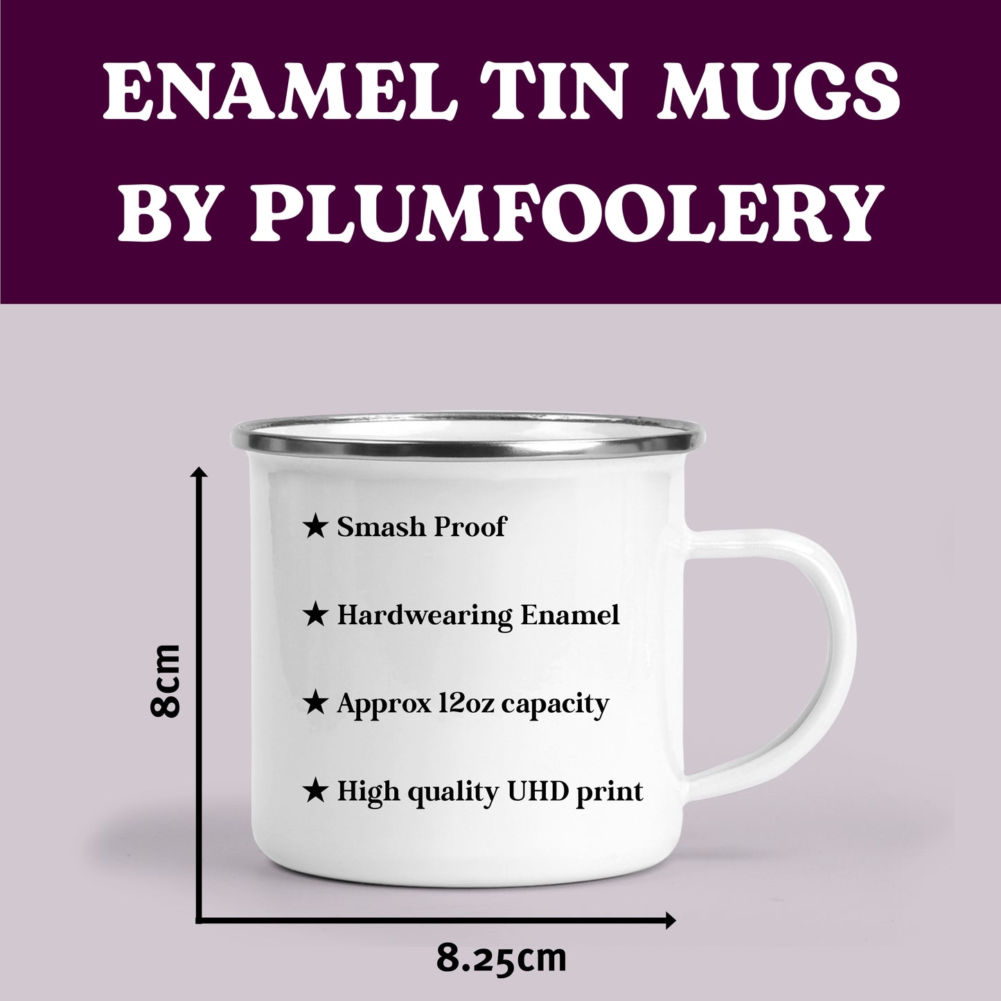 Campervan Wanker Enamel Mug for Outdoors