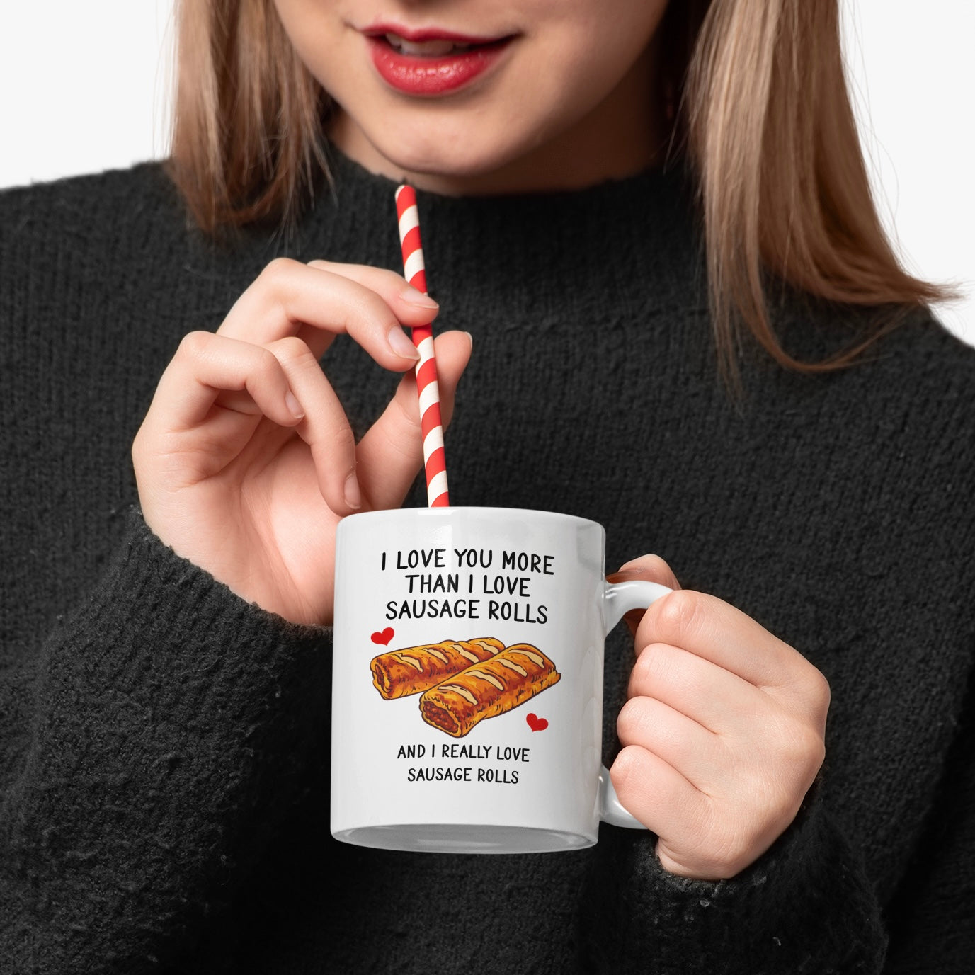 I Love You More Than Sausage Rolls Mug