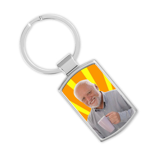 Hide The Pain Harold Meme Keyring