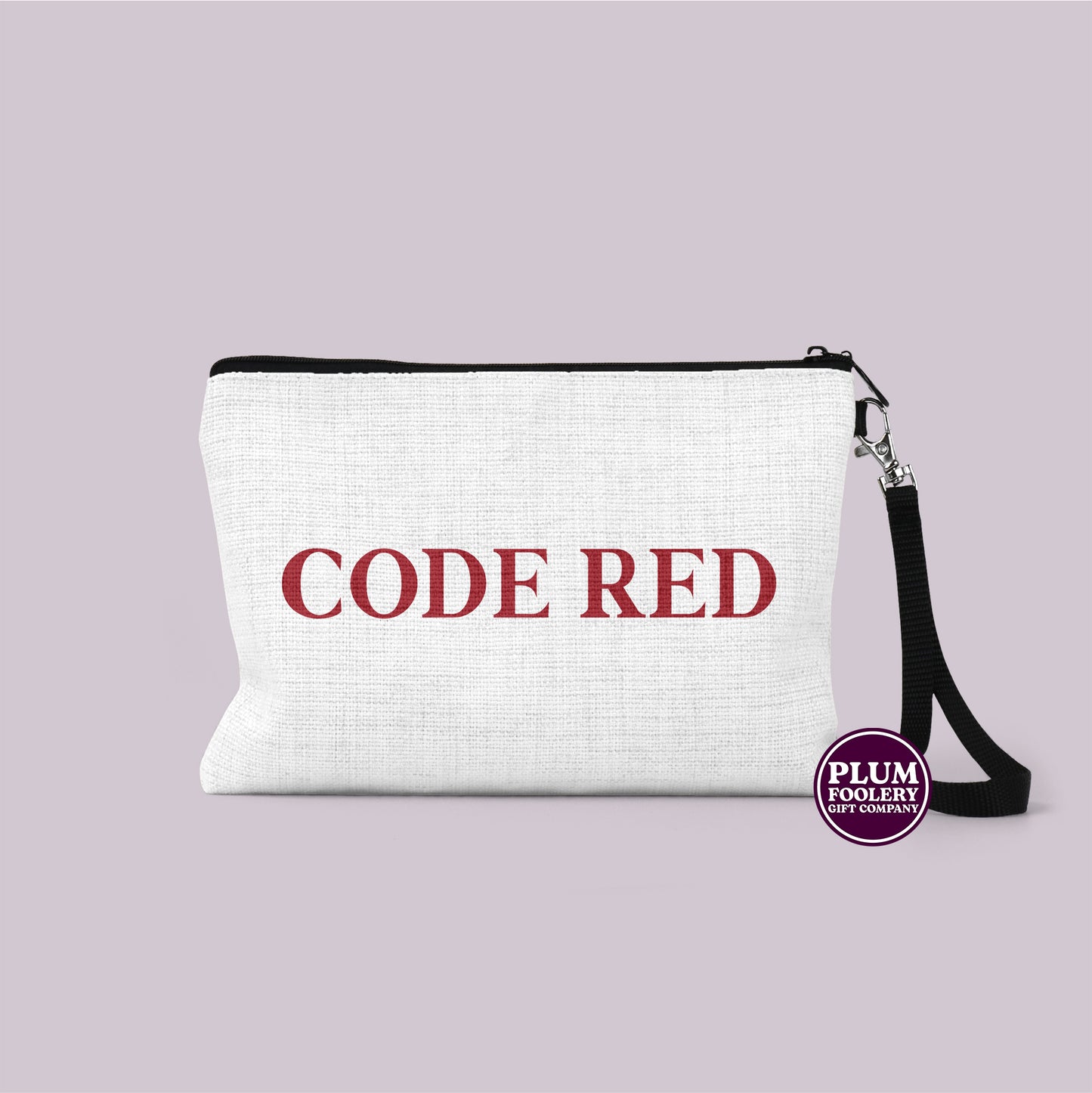 Code Red - Linen Toiletry Pouch - Sanitary Storage