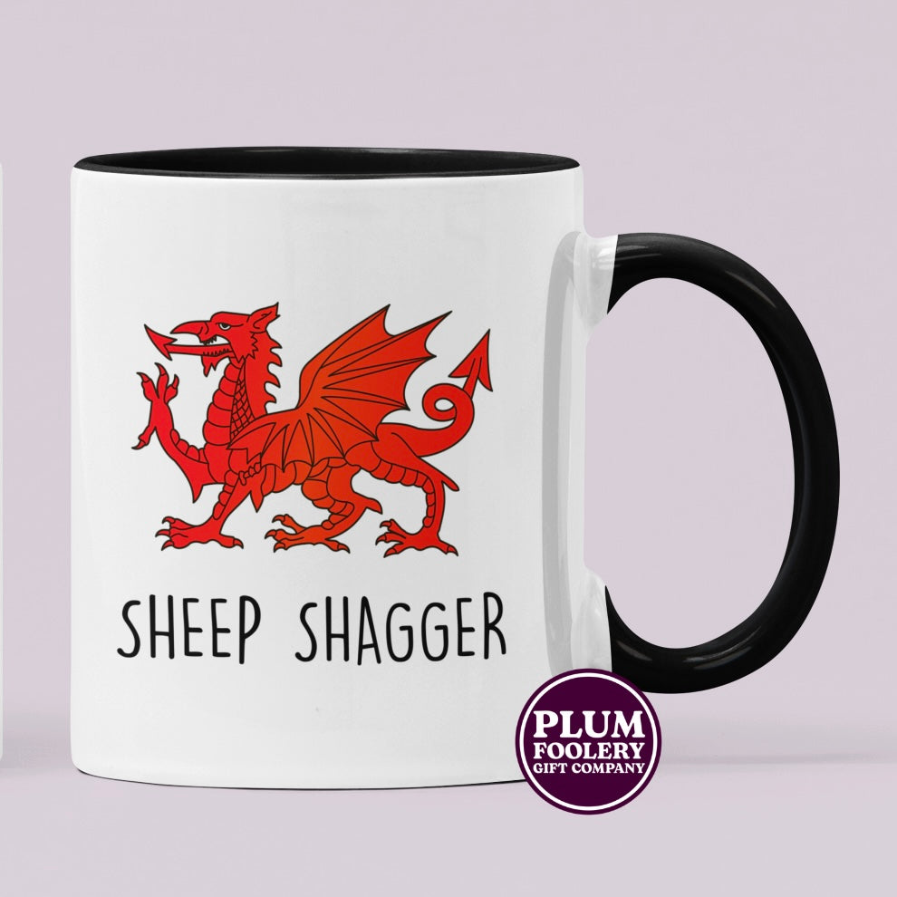 Sheep Shagger Mug Welsh Dragon