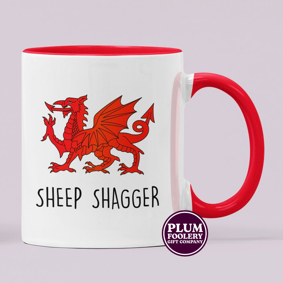 Sheep Shagger Mug Welsh Dragon