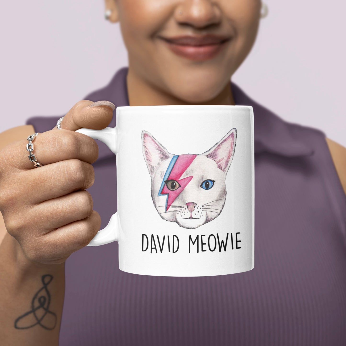 David Meowie Mug